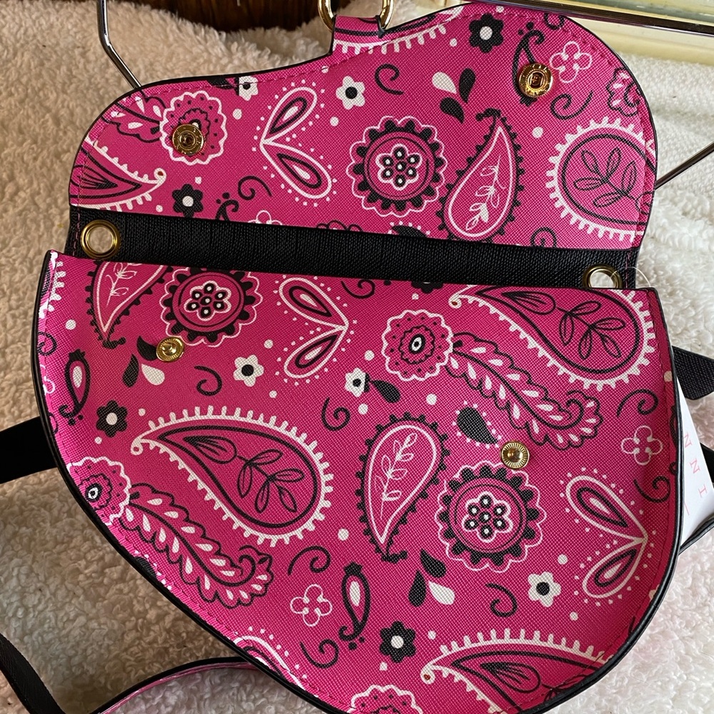 Pink Paisley Women's Bag - Picture 9 of 16